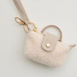 Aerie Soft Fur Pouchette Bag Charm